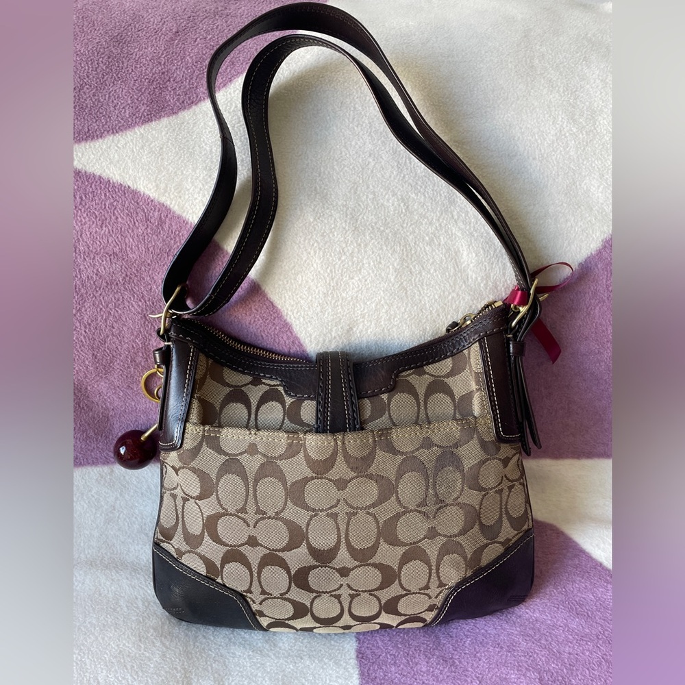 Coach Hampton Monogram Shoulder Bag - image 2